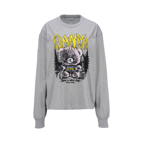 BASIC COTTON JERSEY LONGSLEEVE TEDDY FOREST