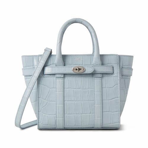 Micro Zipped Bayswater Shiny Small Croc (手提包)