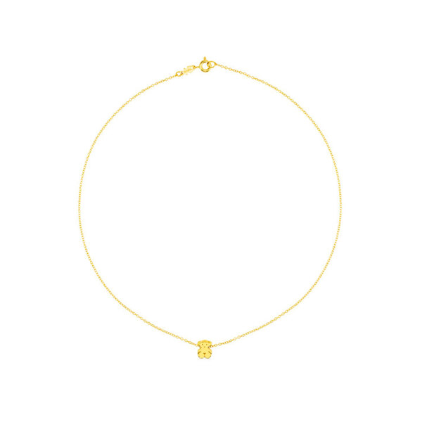 신세계인터넷면세점-토스-necklace-Small gold necklace with Sweet Dolls bearmotif