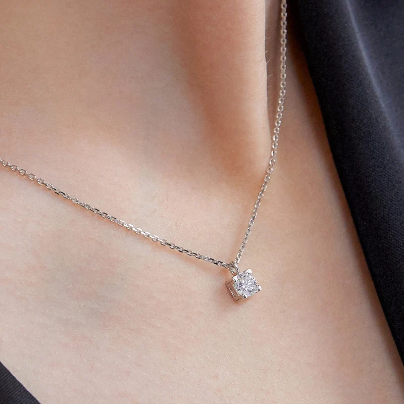 신세계인터넷면세점-이에르로르-necklace-에센스 실버(W) H 모이사나이트 목걸이 0.5CT