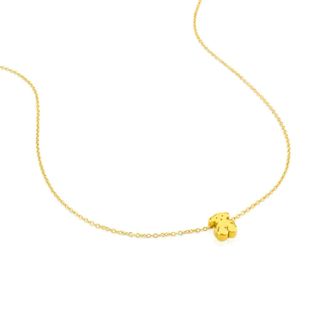 신세계인터넷면세점-토스-necklace-Small gold necklace with Sweet Dolls bearmotif