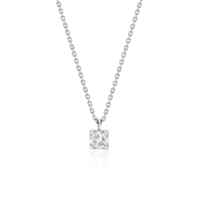 신세계인터넷면세점-이에르로르-necklace-에센스 실버(W) H 모이사나이트 목걸이 0.5CT
