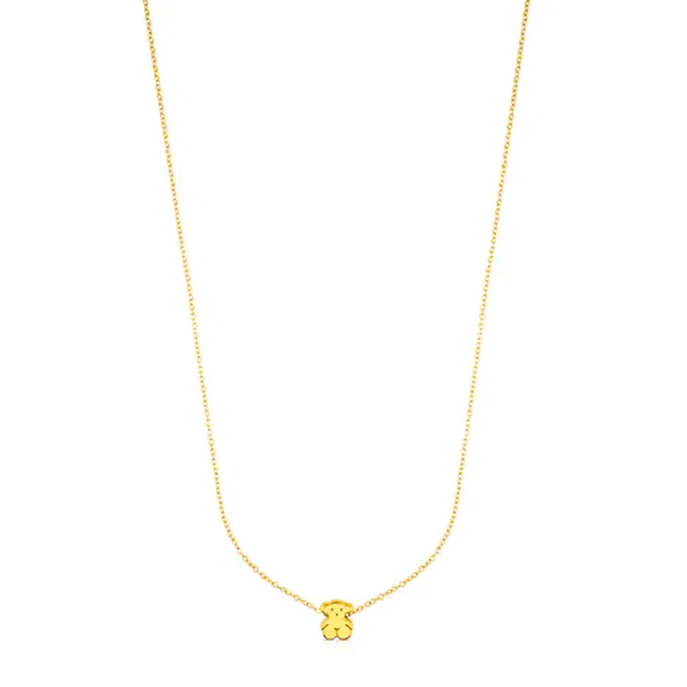 신세계인터넷면세점-토스-necklace-Small gold necklace with Sweet Dolls bearmotif