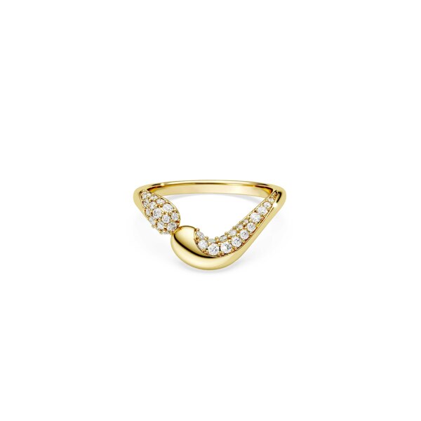 신세계인터넷면세점-스와로브스키-ring-Classica 오픈 링, 라운드 컷, 화이트, 순은(스털링 실버), 18K 골드 피니시