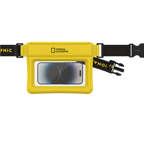 韩际新世界网上免税店-NATIONAL GEOGRAPHIC(ACC)-SMARTWATCH-Mobile Waterproof Cross Bag - Yellow 防水袋