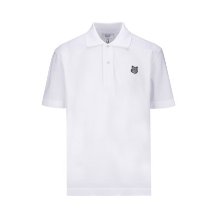 MEN GREY FOX HEAD PATCH COMFORT POLO