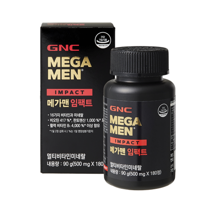 [GNC] Mega Men Impact 男士复合维生素（180片）