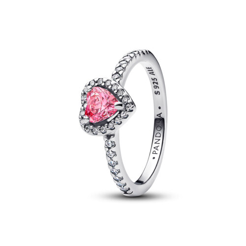 Elevated Pink Heart Ring 戒指