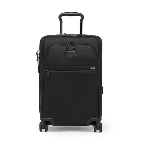Alpha Office Expandable Carry-on Carry-on Luggage Black