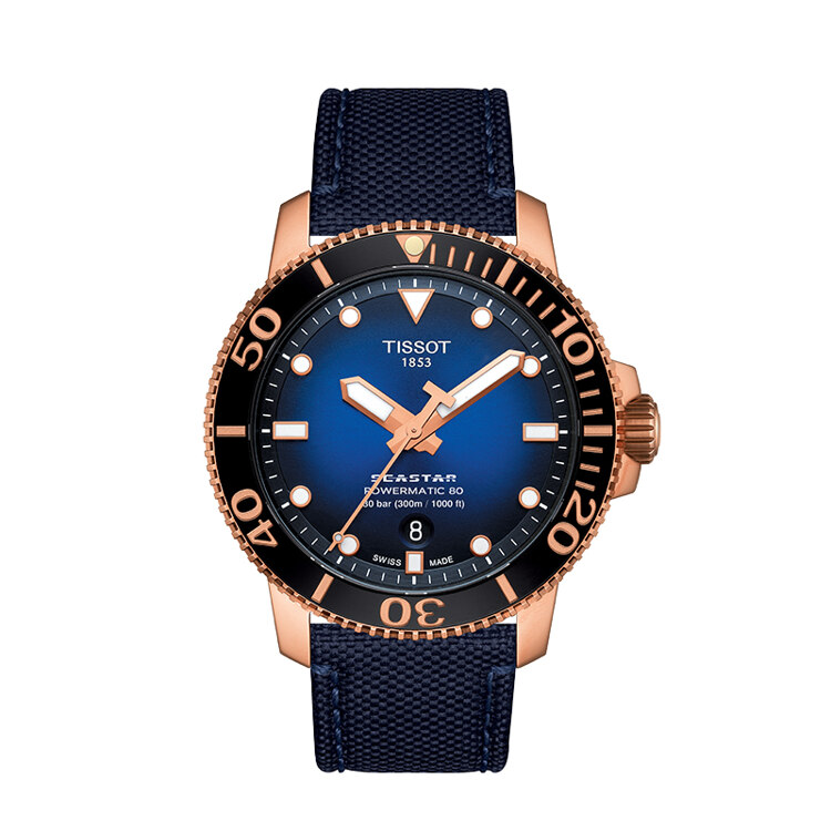 韩际新世界网上免税店-天梭-手表-SEASTAR  1000 Powermatic 80 男士手表