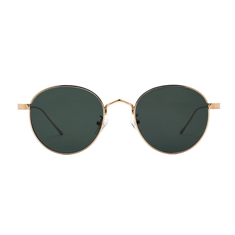 钛框架] KYMA C1, Khaki Lens + Gold Frame 墨镜- RIETI - 时尚