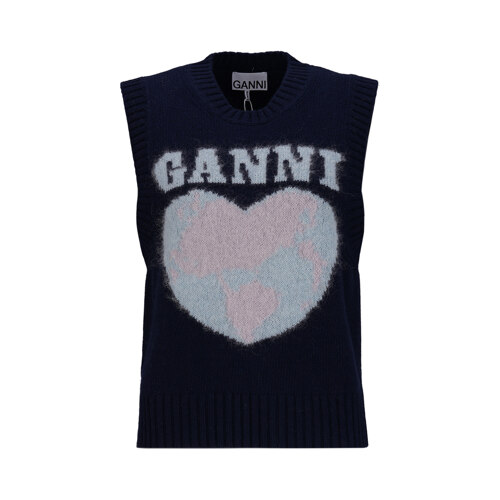 GANNI_GRAPHIC SOFT WOOL MIX VEST_SKYCAPTAIN