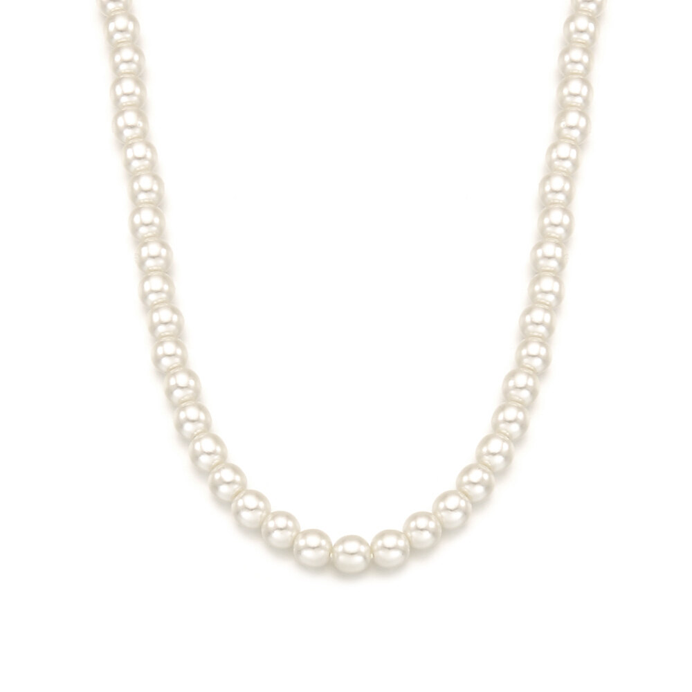 ■ENGBROX■ blanc pearl necklace EBNL21070GD Lucrece Pearl Necklace in PLATINUM-LIGHT-CREAMROSE-Pearl
