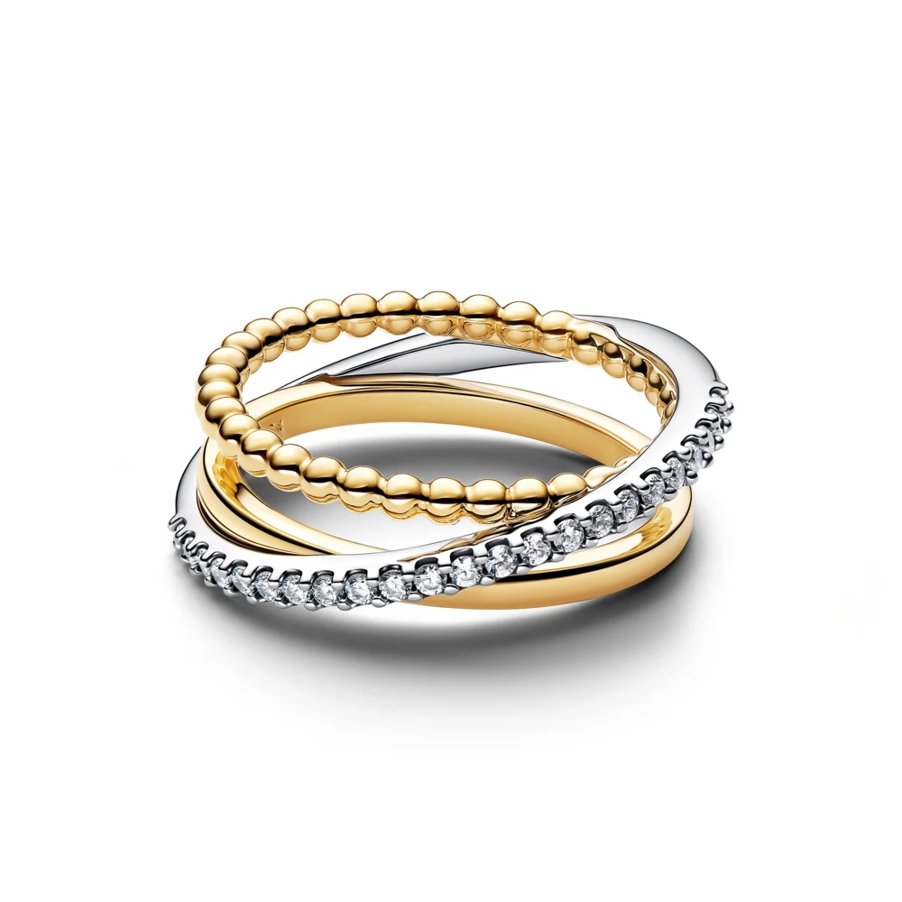 신세계인터넷면세점-판도라-ring-크로스오버 비즈 앤 파베 트리플 밴드 링