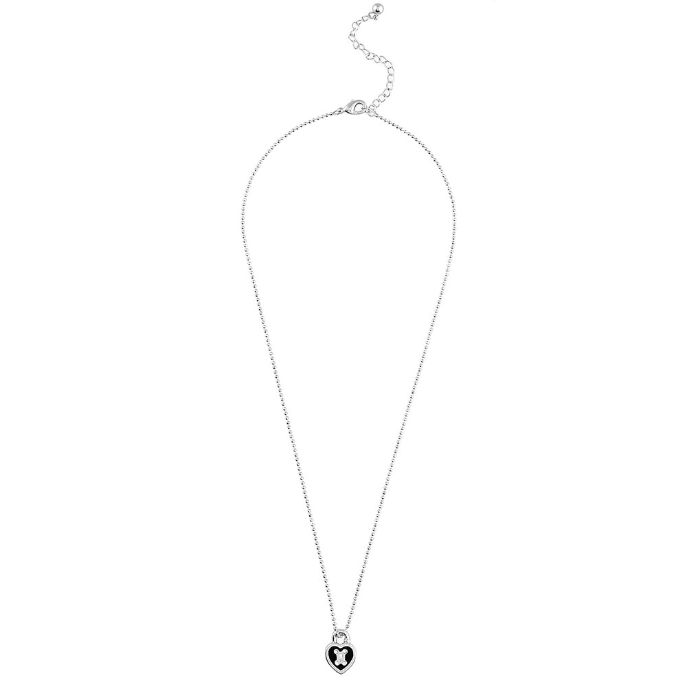 Black Heart Rock Necklace 项链- NOONOO FINGERS - 手表/首饰