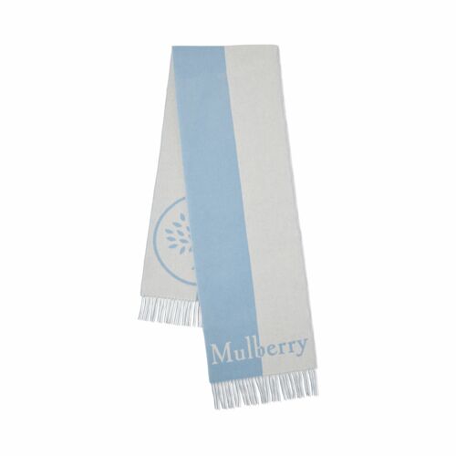 Reversible Mulberry Tree & Logo Scarf 30 x 180