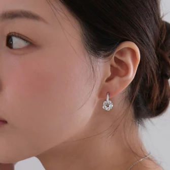 Fyli Flower Earrings [Silver925]