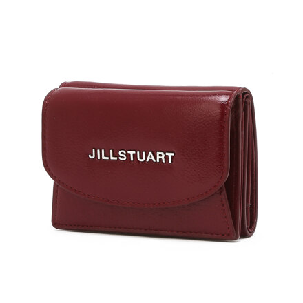 JAWA6E541R2 Red Logo Decor 牛皮 Trifold Wallet