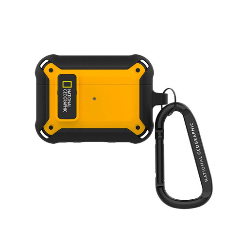 韩际新世界网上免税店-NATIONAL GEOGRAPHIC(ACC)-SMARTDEVICEACC-AirPods Pro 2 Rugged Bumper Lock Case (Black+Yellow)
