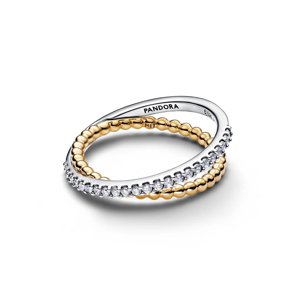 신세계인터넷면세점-판도라-ring-크로스오버 비즈 앤 파베 더블 밴드 링