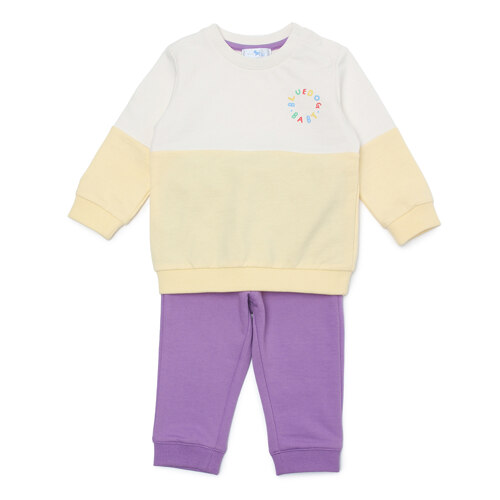 韩际新世界网上免税店-BLUEDOGBABY--YE)Color Block Chukini 上下套装