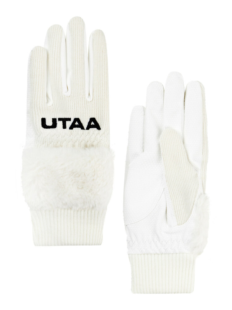 신세계인터넷면세점-유타골프--UB4GVF623_WH_M  UTAA LOGO GLOVES