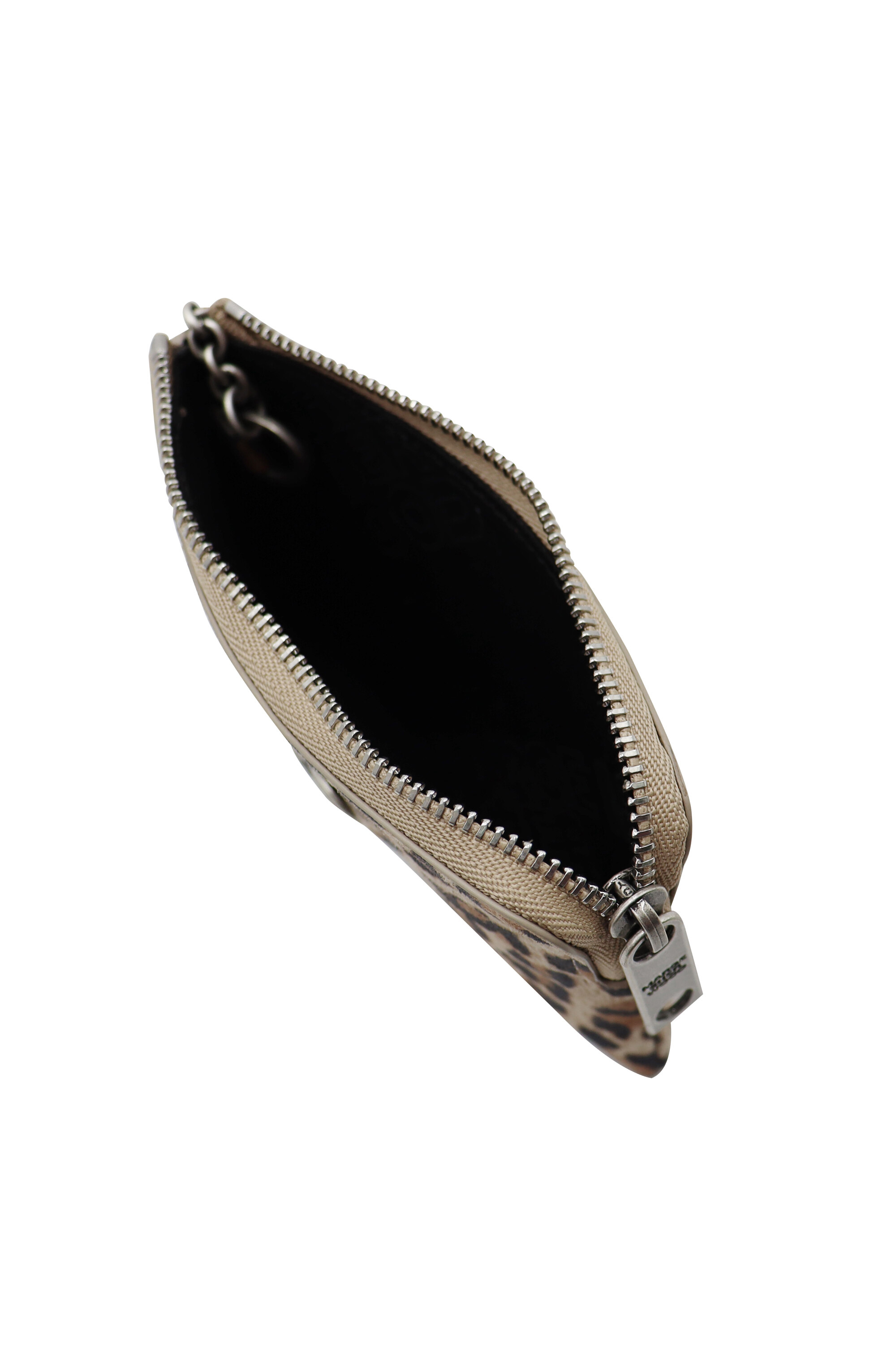 ☆送料・関税込☆MARGE SHERWOOD★HEART ZIPPER WALLET★ HEART ZIPPER WALLET_SILVER LOGO_cream leopard suede - 마지