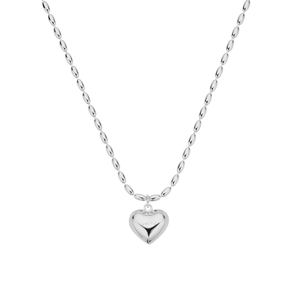 Un.silver.170 / rov heart necklace