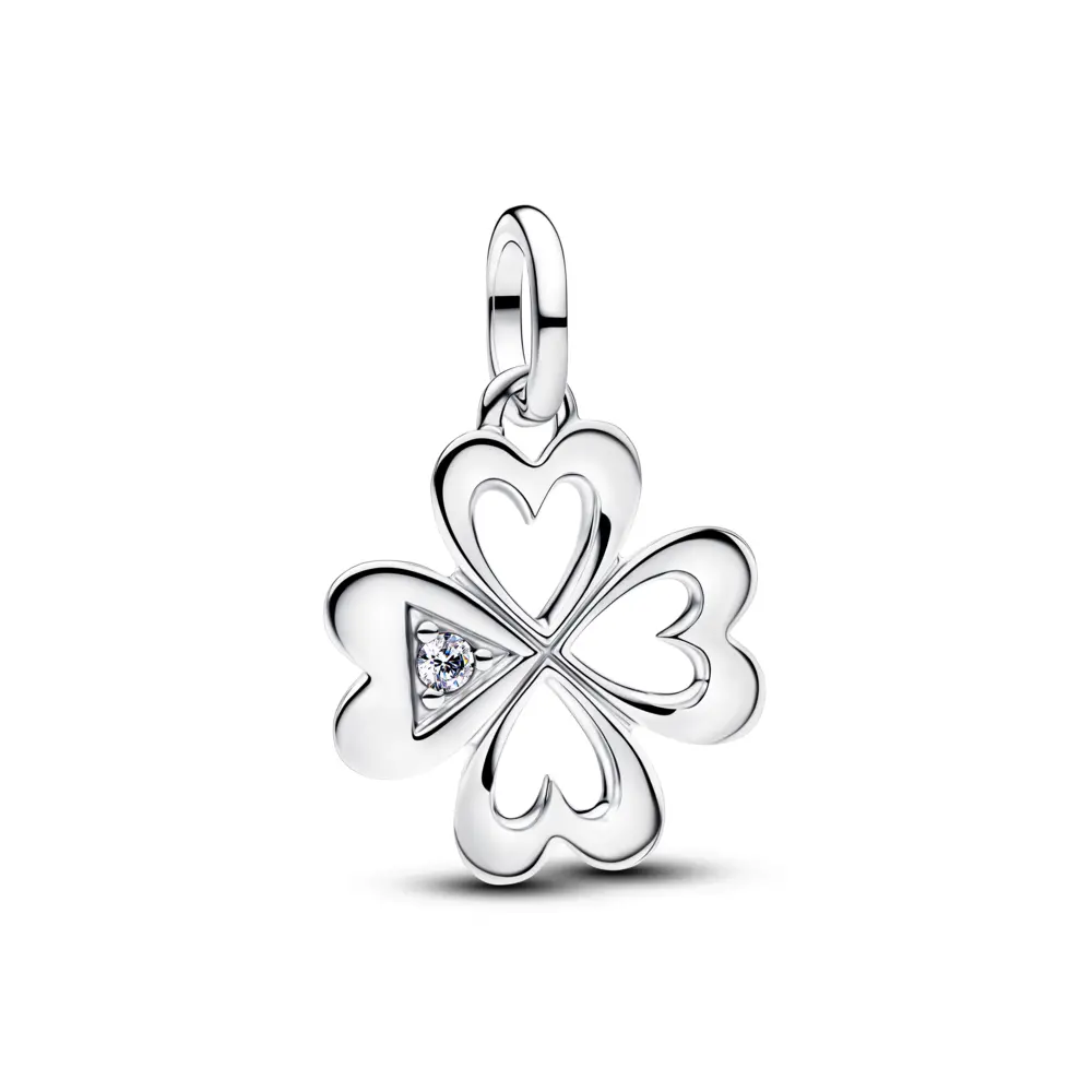신세계인터넷면세점-판도라-earring-하트 포 리프 클로버 메달리온 참