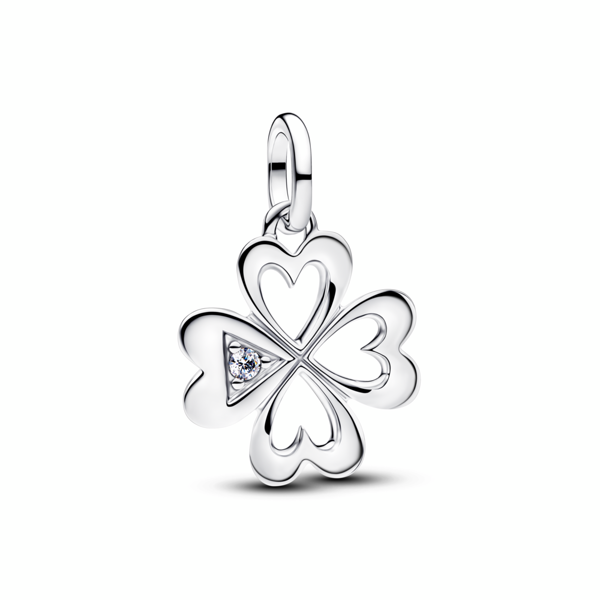 신세계인터넷면세점-판도라-earring-하트 포 리프 클로버 메달리온 참