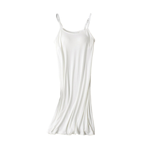 韩际新世界网上免税店-MARUN5-服饰-Modal Bra Cap Inner Long Sleeveless Slip Dress White_M