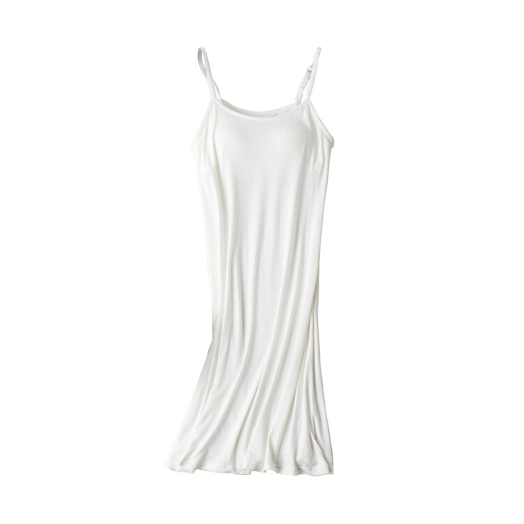 韩际新世界网上免税店-MARUN5-服饰-Modal Bra Cap Inner Long Sleeveless Slip Dress White_M