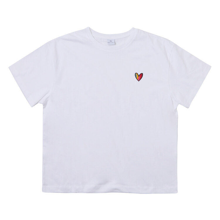韩际新世界网上免税店-PAUL SMITH-服饰-WOMENS SWIRL HEART T-SHIRT 女士T恤