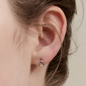 [태민, 천우희 착용][sv925] mini cone earring : White