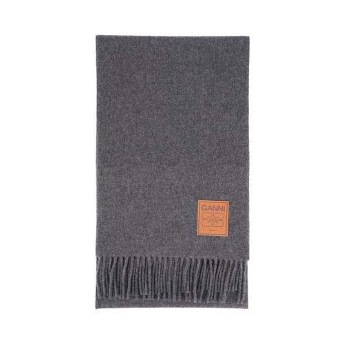 DOUBLE FACE WOOL SOLID SCARF