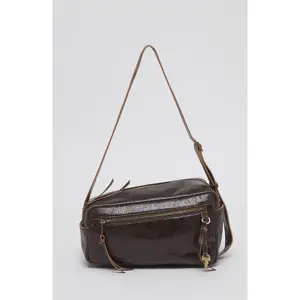 [EXCLUSIVE] Luv lock biker bag(Rusty choco)