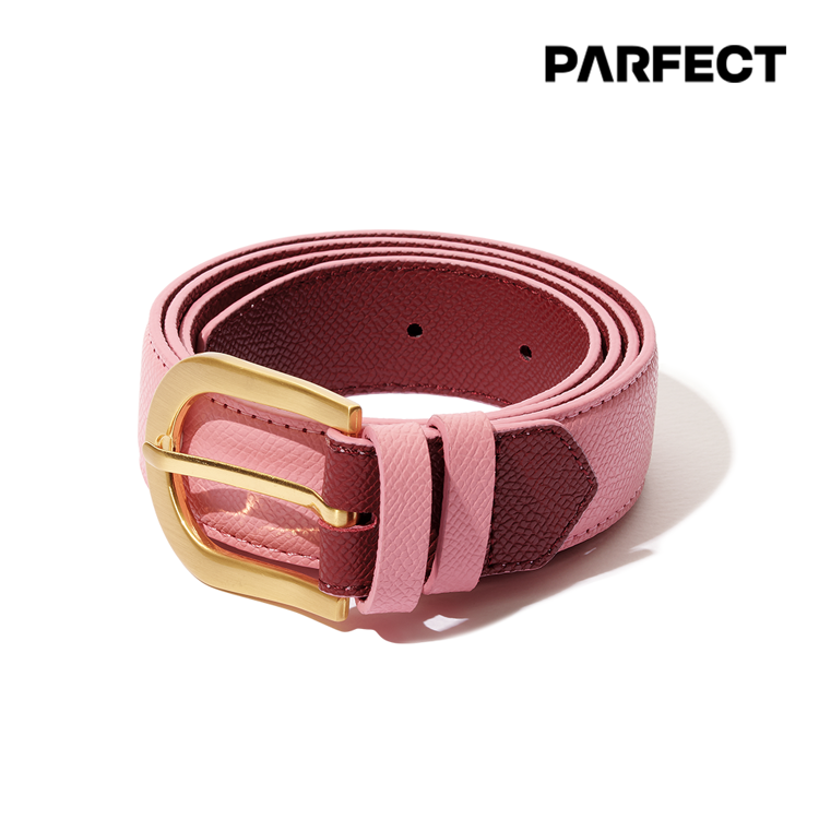 韩际新世界网上免税店-PARFECT-时尚配饰-ORBIT Golf Belt Pink 腰带