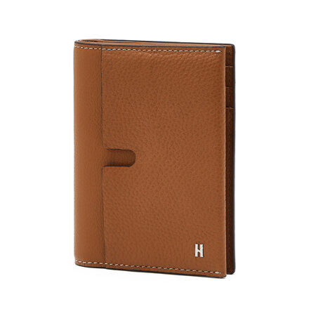 [H-Identity] Brown Cowhide Medium Wallet 钱包