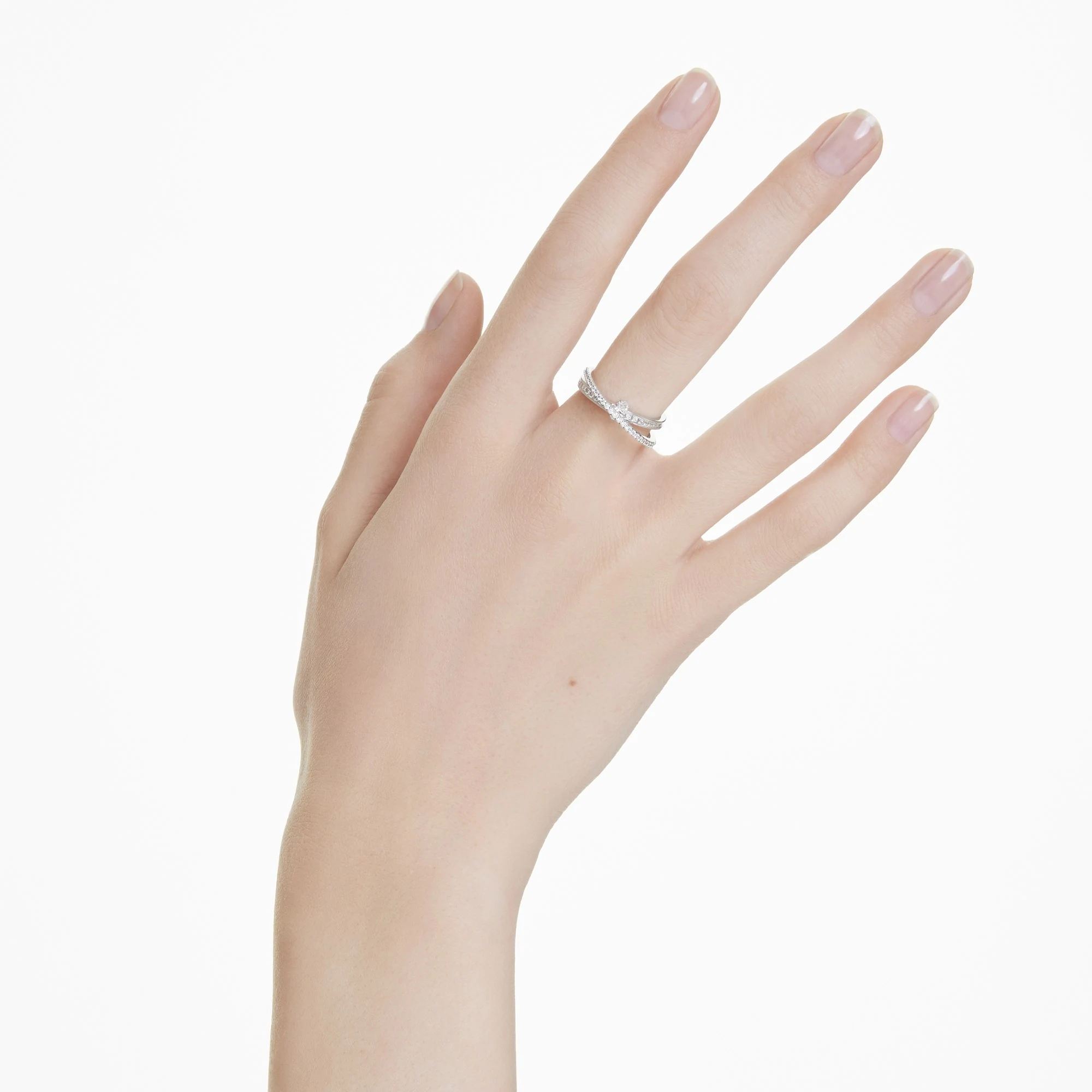 신세계인터넷면세점-스와로브스키-ring-HYPERBOLA:RING 2 ROW WHITE/RHS 58