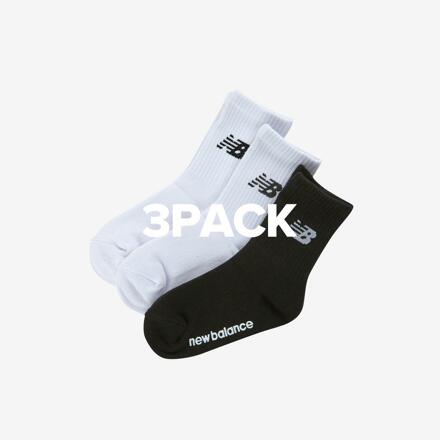 3PCS ESSENTIAL CREW SOCKS 基础长袜3双装_黑色