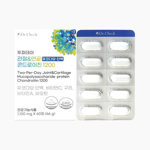 투퍼데이 관절&연골 뮤코다당 단백 콘드로이친 1200 (60정)