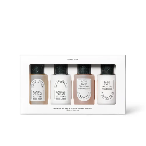 Body & Hair Mini Travel Set Santal Cream & Rose Pale