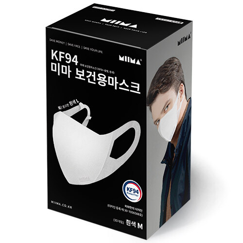 韩际新世界网上免税店-miima--KF94口罩中型M白色 30个