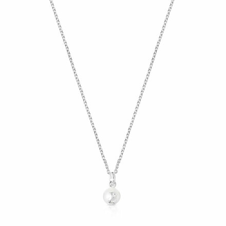 SILVER PENDANT CULTURED PEARL 45CM
