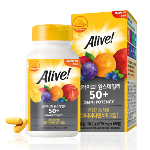 신세계인터넷면세점-얼라이브-Vitamin-(ALIVE)원스데일리 50+ 60정