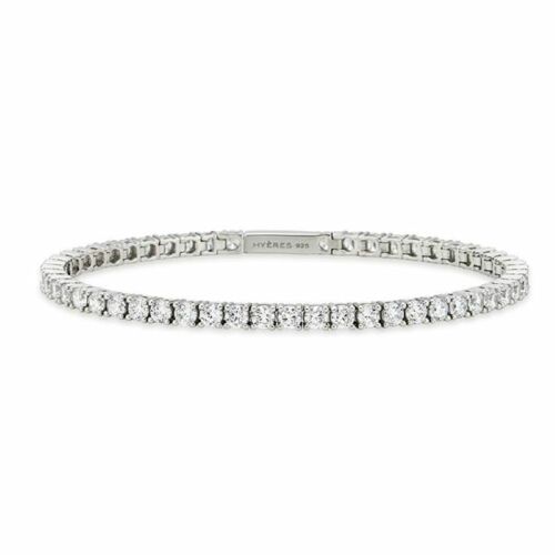 에센스 실버(W) 4프롱 테니스 팔찌 3mm