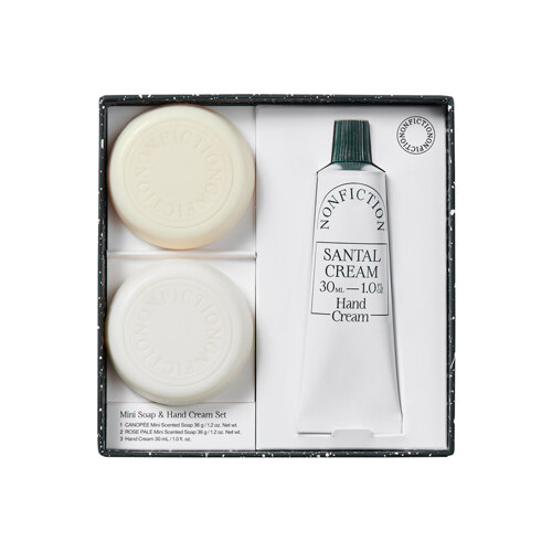 韩际新世界网上免税店-NONFICTION--迷你香氛肥皂 & SANTAL CREAM 护手霜套装