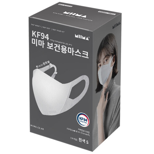 韩际新世界网上免税店-miima--KF94口罩小型S白色 30个