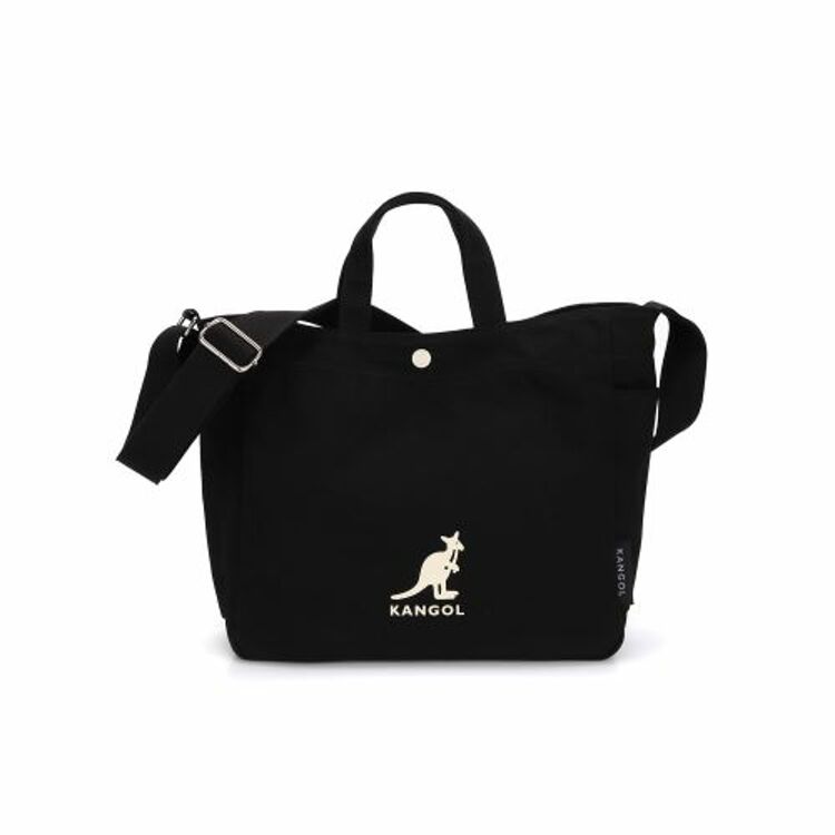 韩际新世界网上免税店-KANGOL-休闲箱包-New Canvas Tote Bag Harper 3945 BLACK