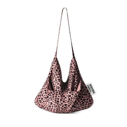 Rabbit eco bag_Grand leopard Sunset Rose